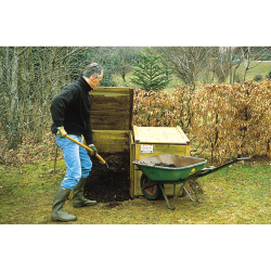 ECOLOGIQUE : Composteur de jardin bois 300 litres, fabriqué en
