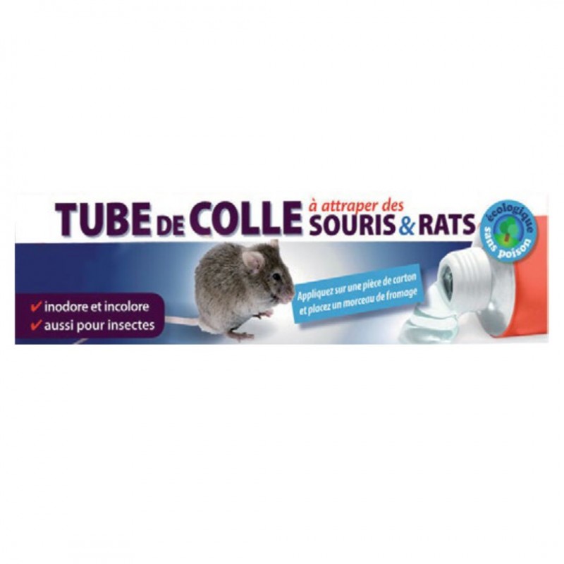 Tube de colle x5 pour rat et souris anti-rongeurs